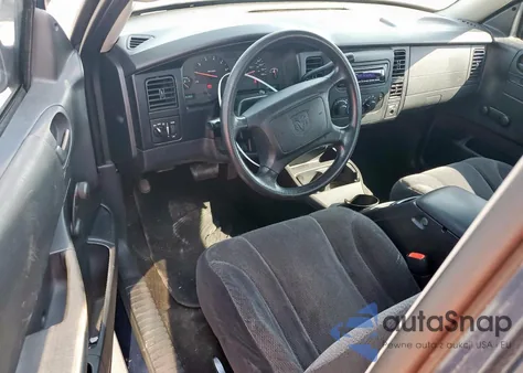 2004 Dodge Dakota Sxt from USA, damaged, VIN 1D7GL12K44S639220